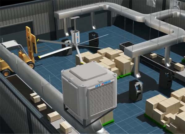 Tôi có cần quạt HVLS nếu tôi đã có hệ thống HVAC tuyệt vời không? 7 Tôi có cần quạt HVLS nếu tôi đã có hệ thống HVAC tuyệt vời không? quat hvls luu luong khong khi lon