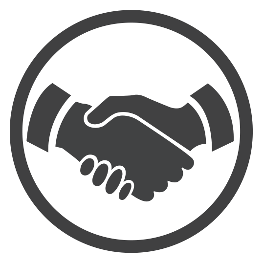 Home page respect icon white