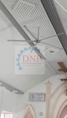 Lắp đặt quạt trần tại Nhà Thờ Bình Minh