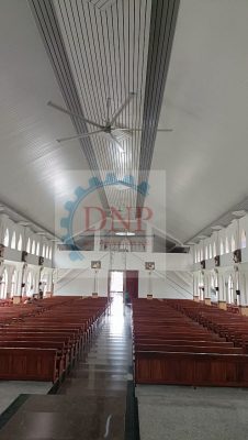Lắp đặt quạt trần tại Nhà Thờ Bình Minh